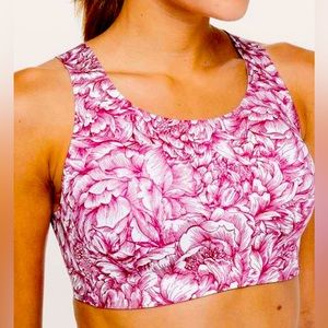 Lululemon Enlite Bra in floral bloom 34C